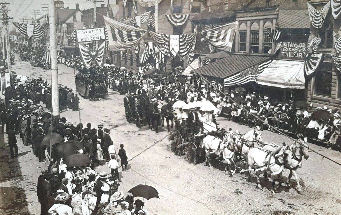Parade around 1900.